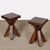 Wood French Oak Stools, 1960, Set of 2 For Sale - Image 7 of 7