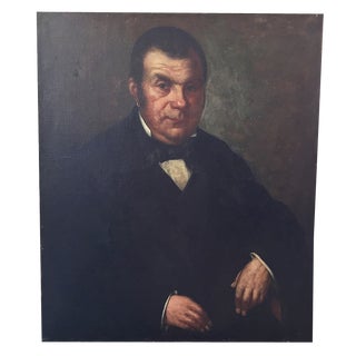 Portrait of a Man, 1890s, Oil on Canvas, Framed For Sale