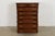 1960s Henkel Harris Georgian Solid Mahogany Eight-Drawer Highboy Dresser, 1960s For Sale - Image 5 of 12