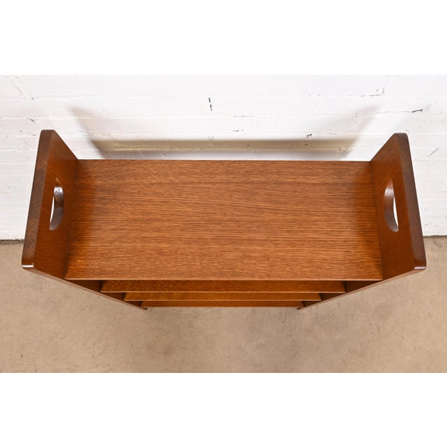 2010s Stickley Mission Oak Arts & Crafts Bookcase For Sale - Image 5 of 10
