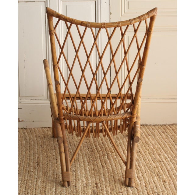 Rattan Accent Chair Chairish