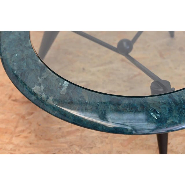 Vintage Marble & Glass Coffee Table For Sale - Image 3 of 10