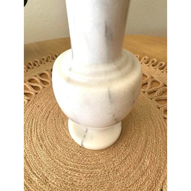 1980s White Marble Decanter For Sale - Image 10 of 11
