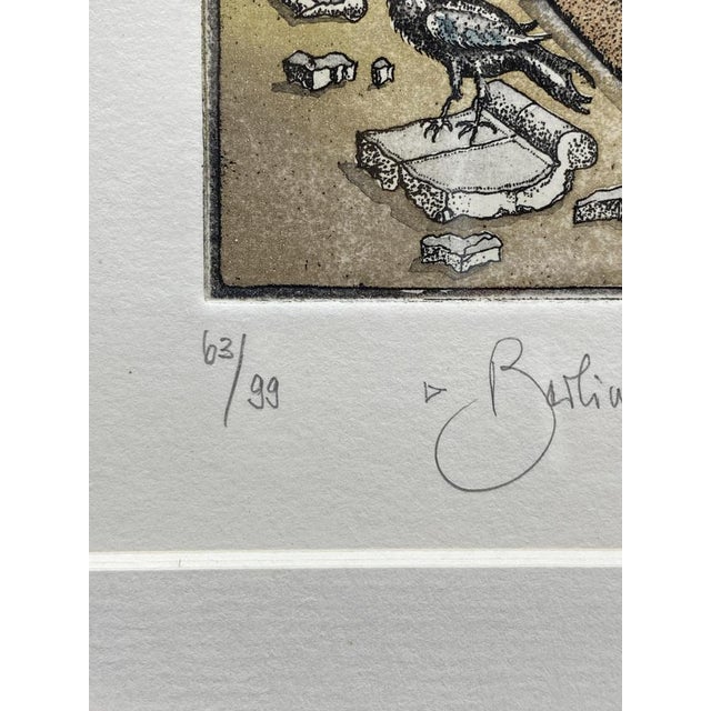 1990s Rainer Hercks, Berlin Wall Woodpecker, 1990, Color Etching For Sale - Image 5 of 15