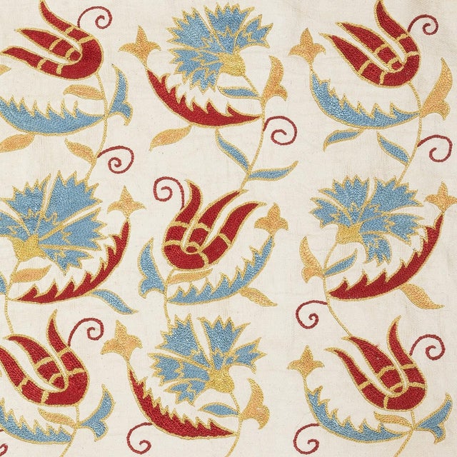 New Hand-Embroidered 100% Silk Cushion Cover – Authentic Uzbek Textile Art Elevate your home décor with this exquisite...