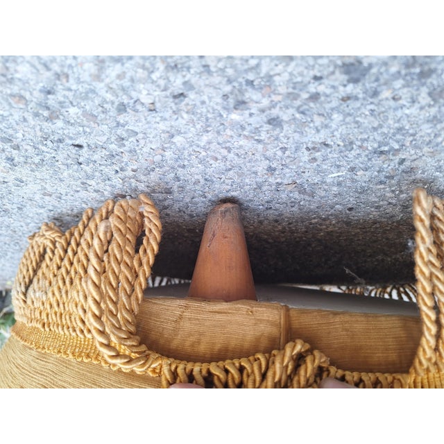 Paolo Buffa Bergère Armchair in Beige attributed to Paolo Buffa, 1940s For Sale - Image 4 of 13