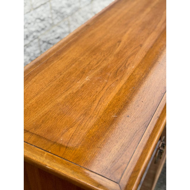 1960s 1960s Mid-Century Modern Walnut & Brass Buffet Credenza For Sale - Image 5 of 12