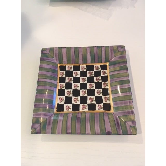 Mackenzie Childs Square Plate | Chairish