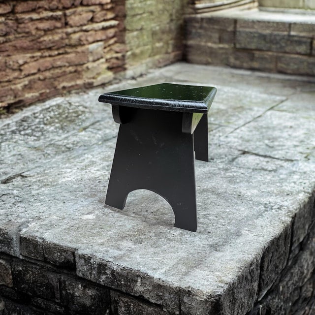 Vintage Farmhouse Wooden Step Stool For Sale - Image 4 of 10