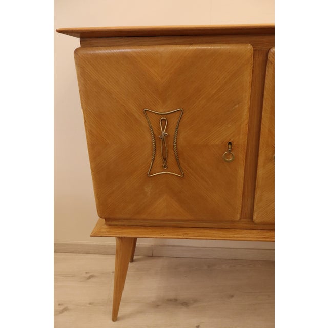 Sycamore 3-Compartment Sideboard, 1950s For Sale - Image 14 of 18