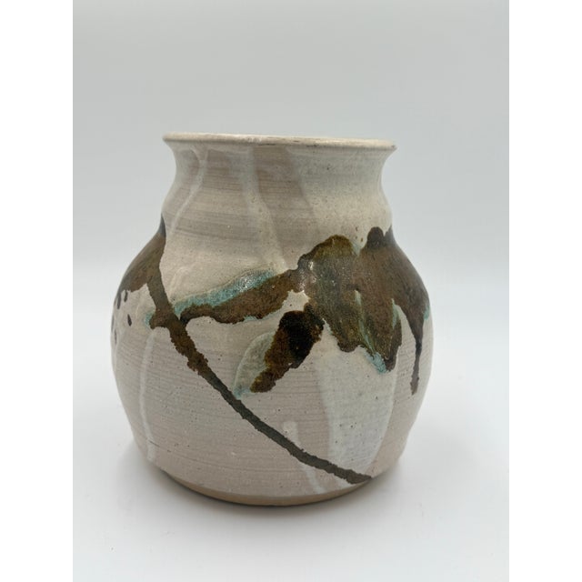 Late 20th Century 1980's Vintage Studio Pottery Vase. Signed For Sale - Image 5 of 6