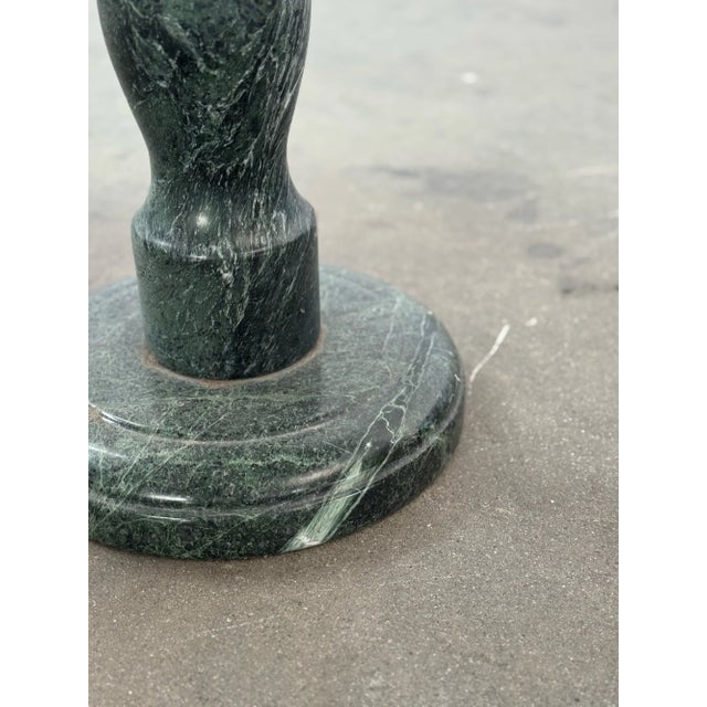 1980s 1980s Green Marble Bistro Table For Sale - Image 5 of 12