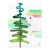 Rainbowland Tree - Original Dreamlike Green and Blue Tree Landscape Watercolor Painting For Sale