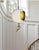 Antique Abstract Egg Shaped Shade With Sculptural Dragon Goddess Finial Pendant Light For Sale - Image 4 of 18