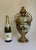 Japanese Antique Nippon Hand-Painted Scenic Covered Urn With Gilt & Jeweled Enamel, C. 1900 For Sale - Image 3 of 18