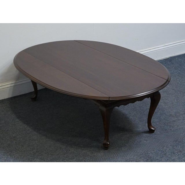 Ethan Allen Georgian Court Solid Cherry Traditional Style 50" Accent Drop Leaf Coffee Table 11-8161 For Sale - Image 10 of 12