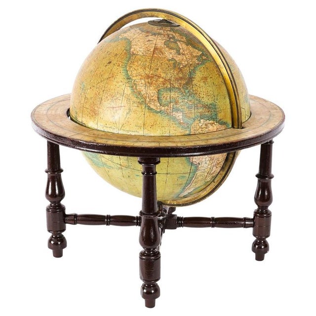 Antique Victorian Terrestrial Table Globe from Wyld's, 19th Century For Sale - Image 14 of 14