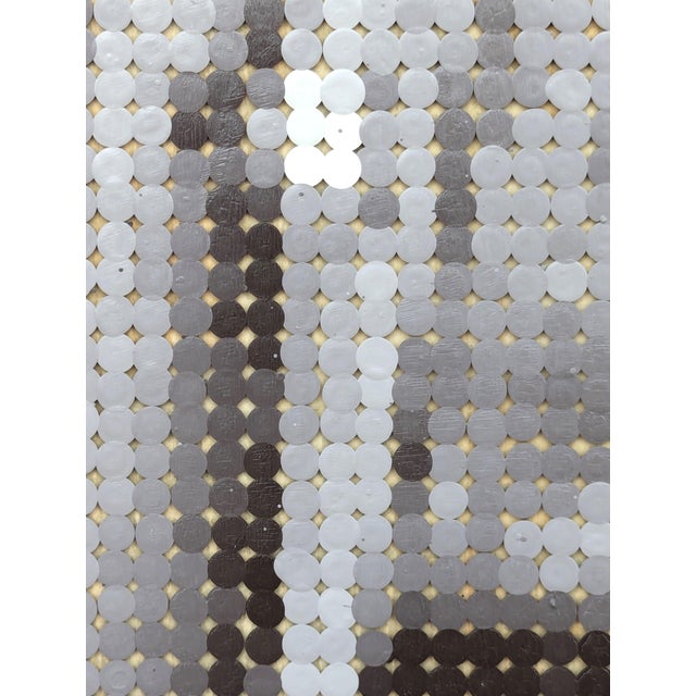 Black Francisco Vital "Pistol Pete" Contemporary Western Black & Tan Pixelated Cowboy Portrait, 2025 For Sale - Image 8 of 9