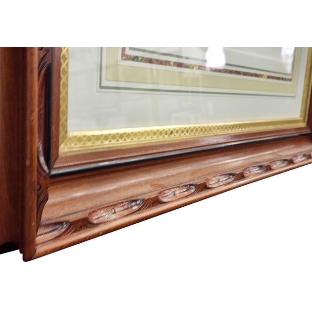 Original Noseman and Sepp Phesant From 1770 Framed in an Antique Frame For Sale - Image 4 of 12