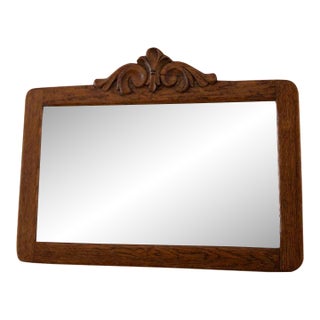 Early 20th Century Carved Wooden Mirror For Sale