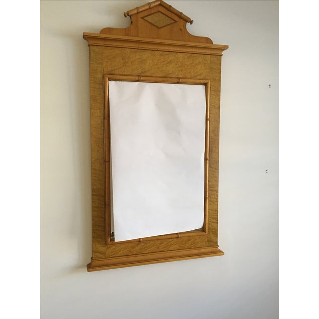 Baker MidCentury Modern Federalist Birdseye Maple Wall Mirror Chairish