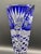 Vintage Crystal Cobalt Blue Overlay Cut Crystal Vase from Meissen, 1960s For Sale - Image 13 of 18