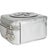 Silver Silver Metallic Sakai Be Green Calfskin Diagonal Stitched Blondie Top Hand For Sale - Image 8 of 9
