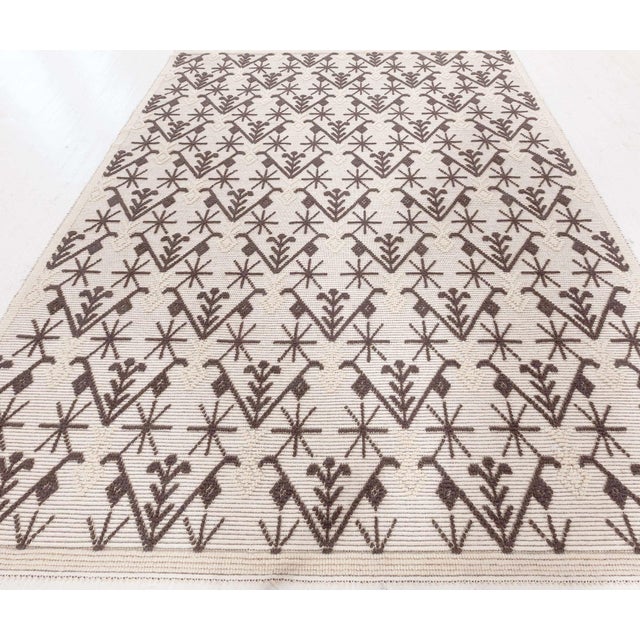 Early 21st Century Contemporary High Low Flat Weave Sardinian Rug by Doris Leslie Blau For Sale - Image 5 of 8