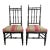 Pair of Ebonized Bobbin Chairs For Sale