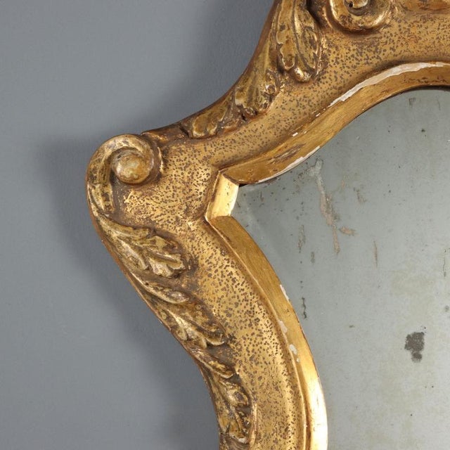 Small Gold Leaf Mirror For Sale - Image 4 of 9