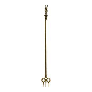 Vintage English Brass Toasting Fork - Shakespeare For Sale