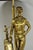Late 20th Century Vintage Maitland Smith Bronze Figure Golfer Sculpture Table Lamp W Leather Shade For Sale - Image 5 of 18