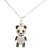 Cute Panda 18k Gold Pendant Necklace For Sale
