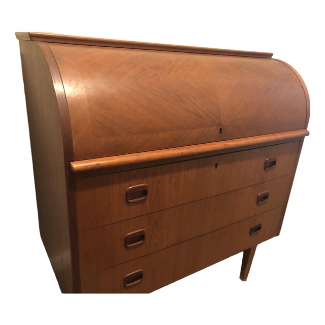 Mid-Century Modern Rolltop Desk For Sale
