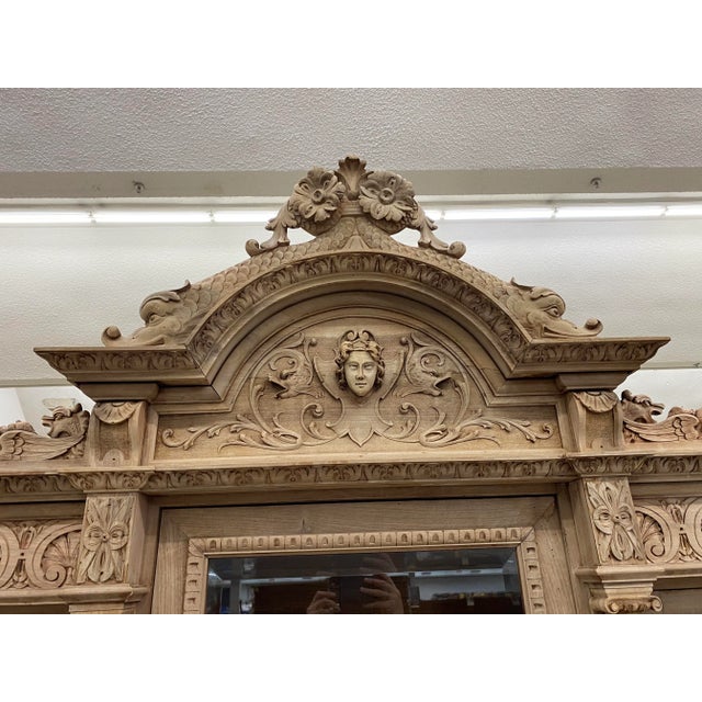 Mid 19th Century 19th Century French Renaissance Bleached Walnut Cabinet For Sale - Image 5 of 13