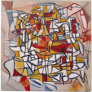 Giorgio Lo Fermo, Mosaic Abstract Expressionist, 2019, Oil on Canvas For Sale