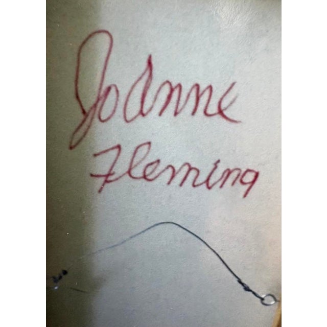 Abstract Oil Painting of a Whimsical Female by JoAnne Fleming, Signed (30” X 15”) For Sale - Image 4 of 8