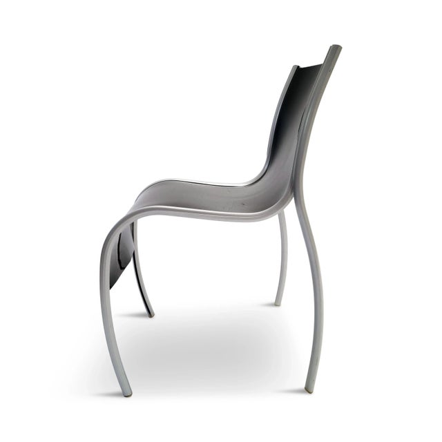 Signed Black Fpe Chair by Ron Arad for Kartell | Chairish
