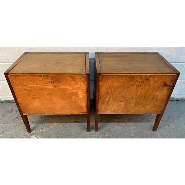 Mid-Century Modern Walnut Nightstands, Pair For Sale - Image 14 of 14