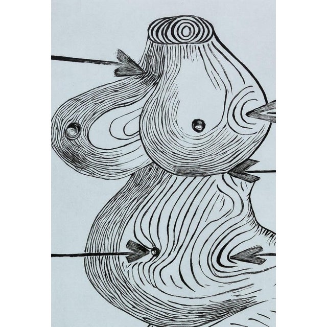 Modern Saint Sebastienne Nude Poster after Louise Bourgeois For Sale - Image 3 of 6