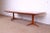 Mid-Century Modern John Widdicomb Mid-Century Modern Sculpted Walnut Double Pedestal Extension Dining Table, Newly Refinished For Sale - Image 3 of 12