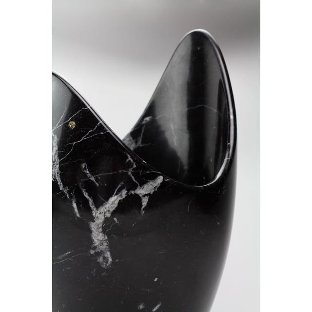 Champagne Cooler in Marquina Marble by Barberini & Gunnell For Sale - Image 10 of 12