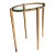 Global Views Gold and Glass End Table For Sale