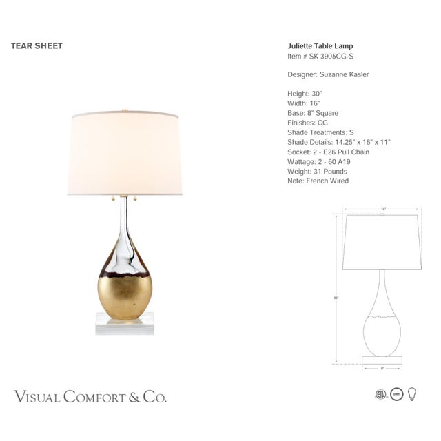 Designer: Suzanne Kasler Juliette Table Lamp