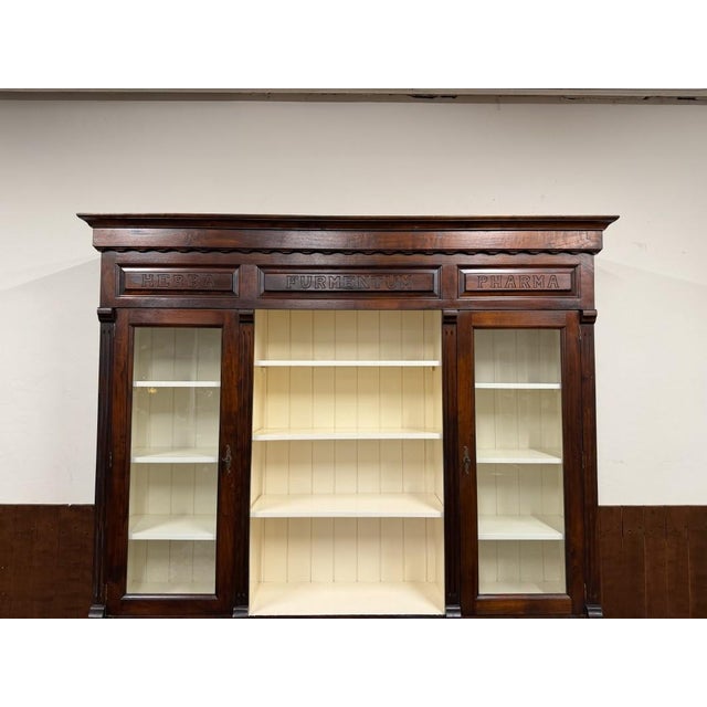 English Apothecary Bookcase in Teak For Sale - Image 9 of 18