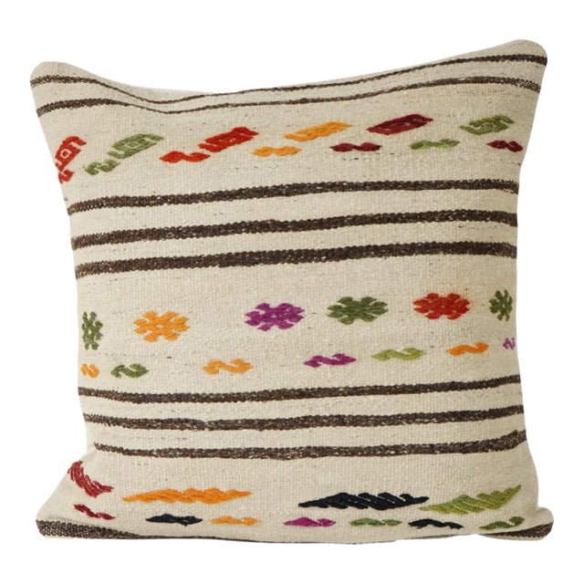 Turkish Hemp Decorative Kilim Pillow Cover For Sale