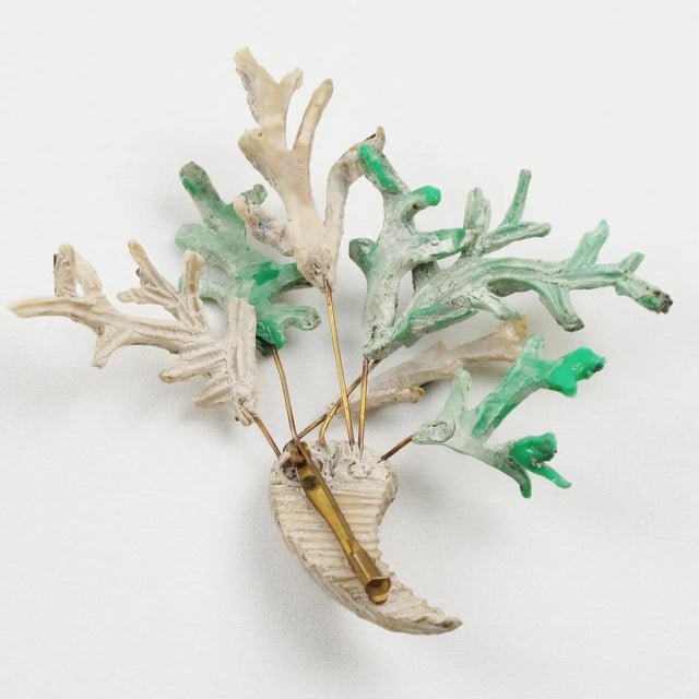 Line Vautrin Talosel and Mirrors Brooch St Hubert Model For Sale In Atlanta - Image 6 of 11