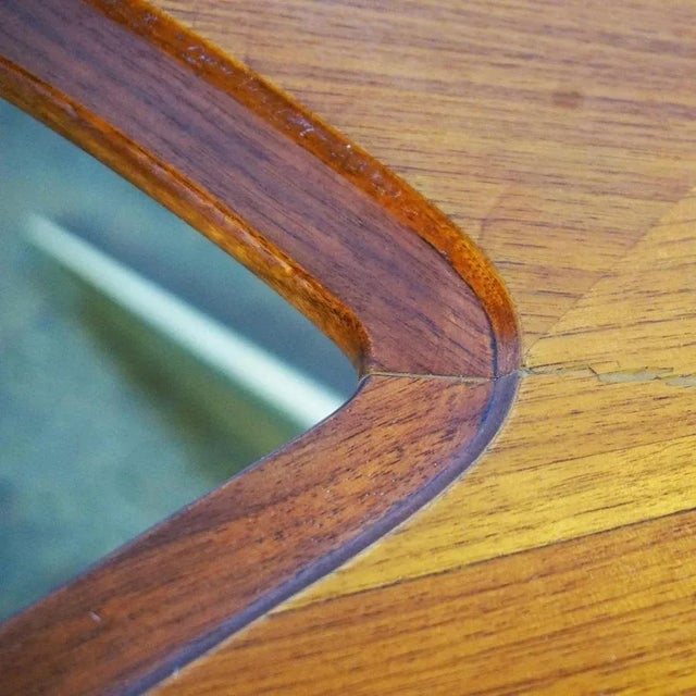 Mid-Century Austrian Walnut and Brass Coffee Table by Oswald Haerdtl For Sale - Image 12 of 14