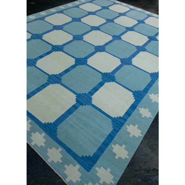 Turkish Turkish Kilim Oriental Handmade Flatweave 9'3" x 12'4" #18156 For Sale - Image 3 of 8