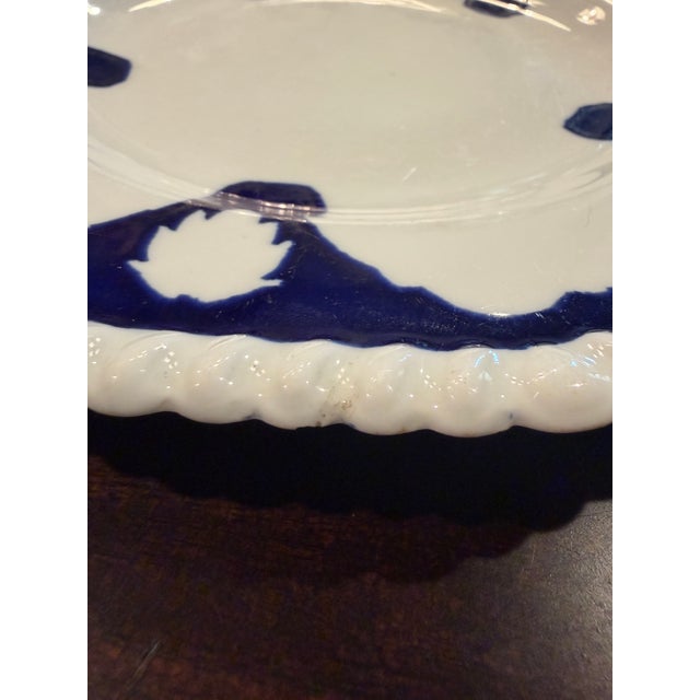 1920s Antique 1920's Wedgwood Bone China Plate With Scalloped Rope Rim – 8.75" For Sale - Image 5 of 7